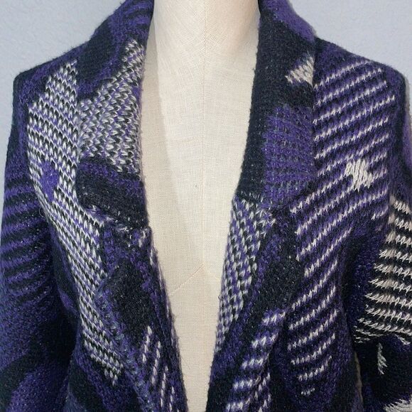 Vintage 1988 Gallery Women’s Chunky Mohair Blend Cardigan size S w/tag & receipt - Picture 2 of 10